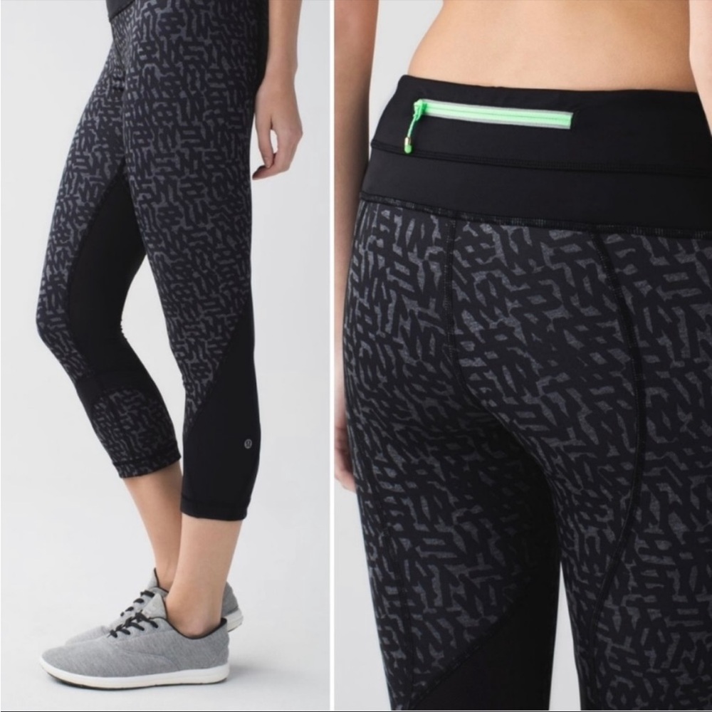 Lululemon 8 Black Lightweight Inspire Crops Luxtreme